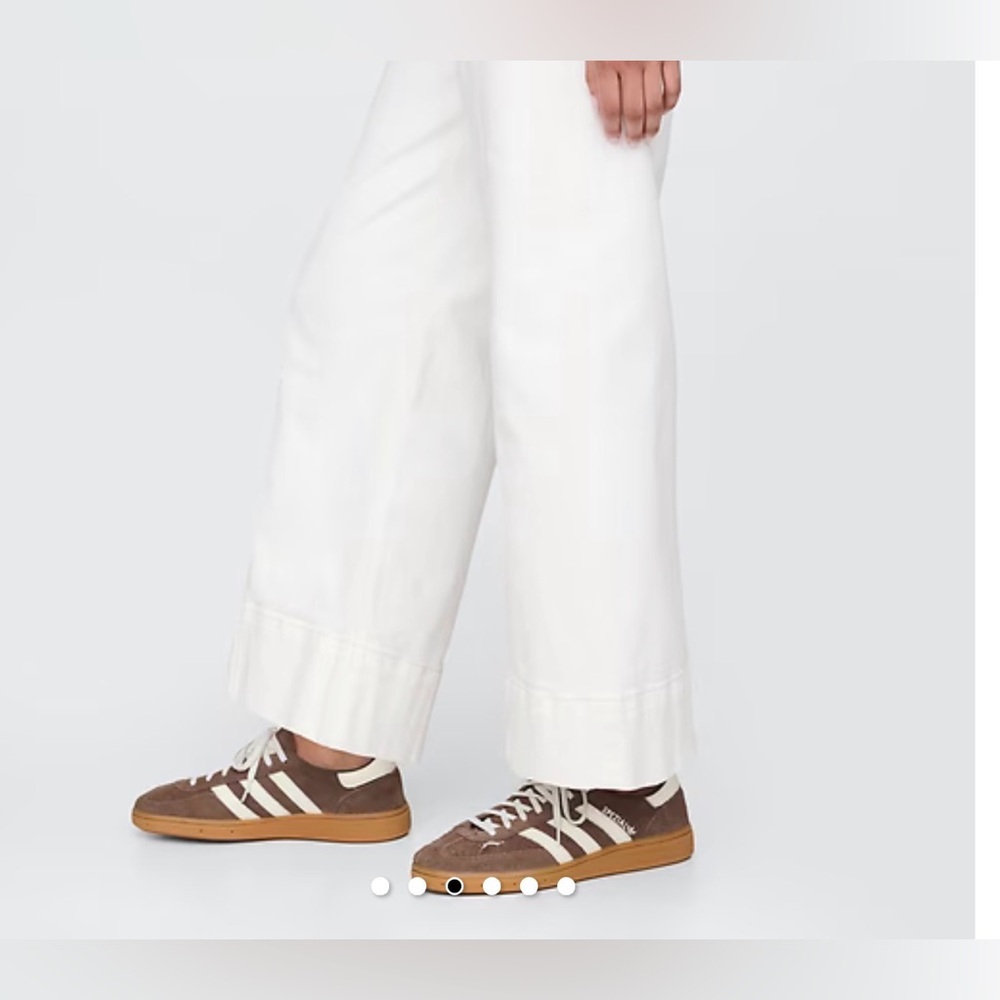 Gap High Rise Stride Wide-Leg Ankle Jeans Off-White Size 33 Regular NWT ☀️🍂🥶🌼 - Picture 3 of 7
